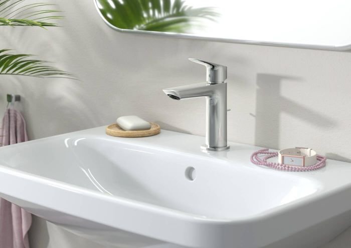 Змішувач для умивальника Hansgrohe Logis 110 з донним клапаном push-open, Хром (71252000)