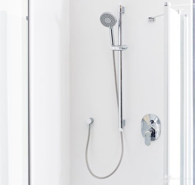 X07P206 Держатель для душа латунный с выводом воды, хром