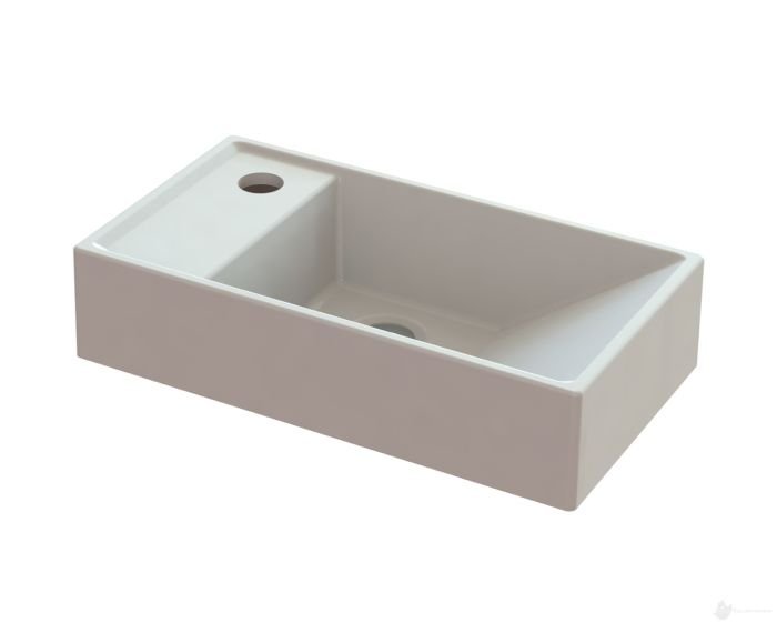 153А100 Раковина подвесная левая 40х22 см, цвет белый