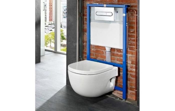 Інсталяція для підвісного унітазу Roca Duplo 50x14x112 cм з кріпленням, мін. глубина 14 см (A890090020)