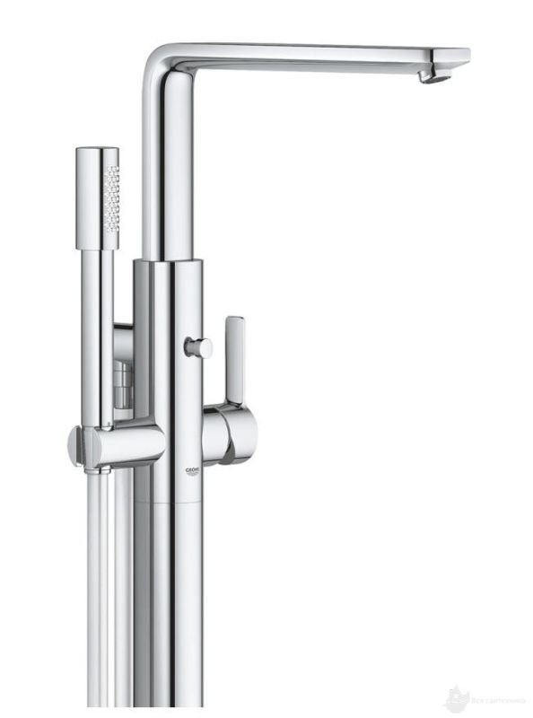 23792001 Lineare Смеситель однорычажный для ванны напольный монтаж, скрытая часть 45984001 отдельно, хром