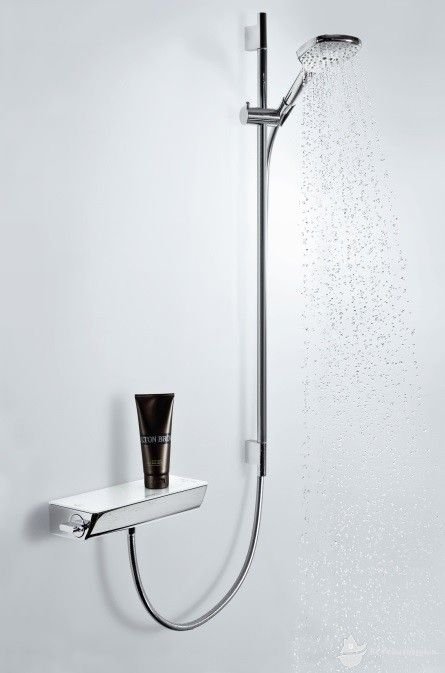 27856400 Raindance Select E Душевой набор, ручной душ 150 мм - 3 режима, штанга 0,65 м, хром - белый