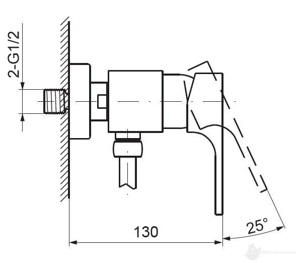 10503121 Fresh Смеситель для душа