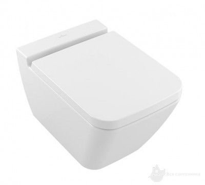 4664R0R1 Finion CeramicPlus Унитаз подвесной DirectFlush 37*56 мм + 9M88S1R1 Крышка с функцией Quick Release и Soft Closing