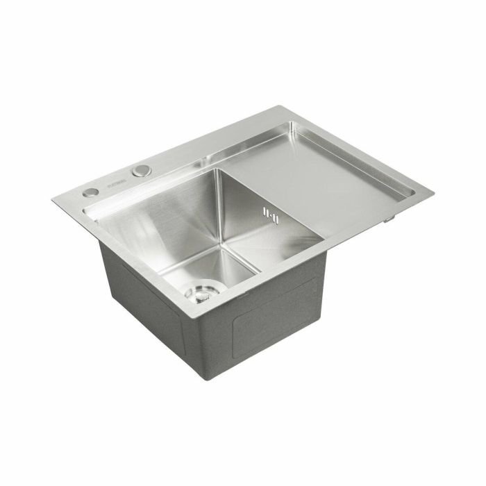 Кухонная мойка Platinum handmade 580Х480Х220 L нержавейка (толщина 3,0/1,5 мм корзина и дозатор в комплекте)