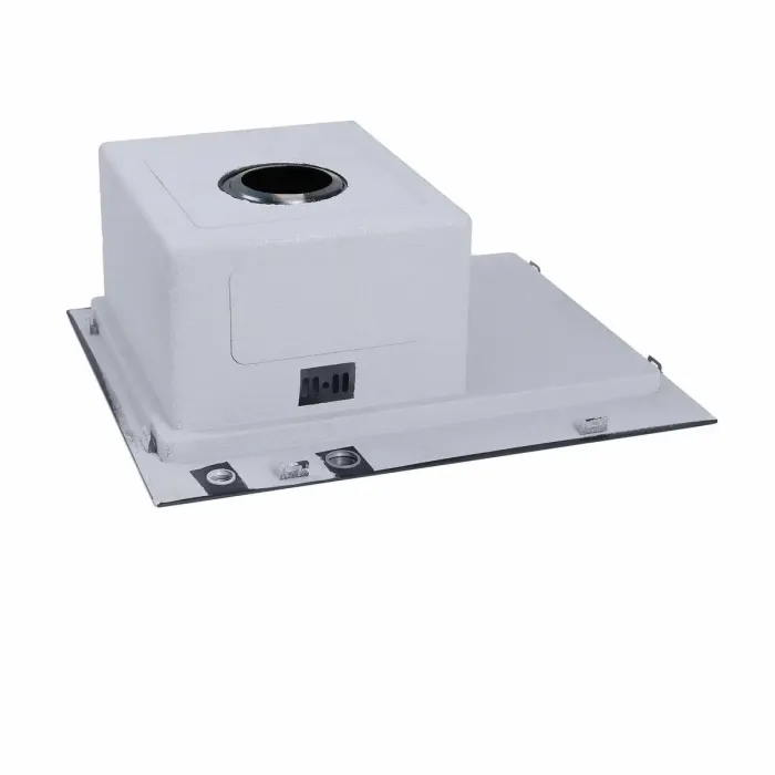 Кухонна мийка PLATINUM HANDMADE, товщина 3,0/1,5 мм, корзина та дозатор, 58х48х22 см L, Чорна (000032279)