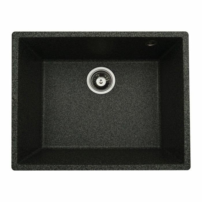 Гранітна мийка для кухні Platinum 5444 OASIS матова Графіт