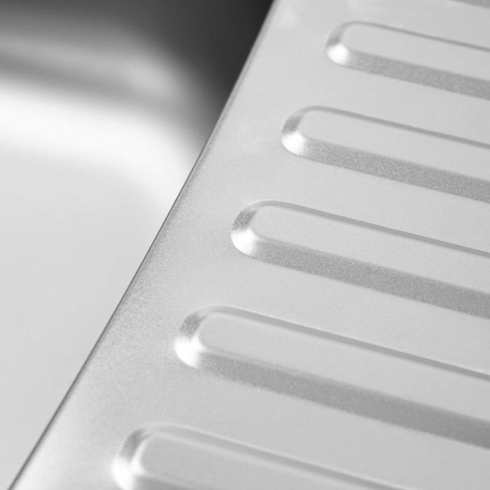 Кухонная мойка Рlatinum 7050 из нержавеющей стали 0,8 мм, 70x50 см, Прямоугольная, Сатин (SP000018190)