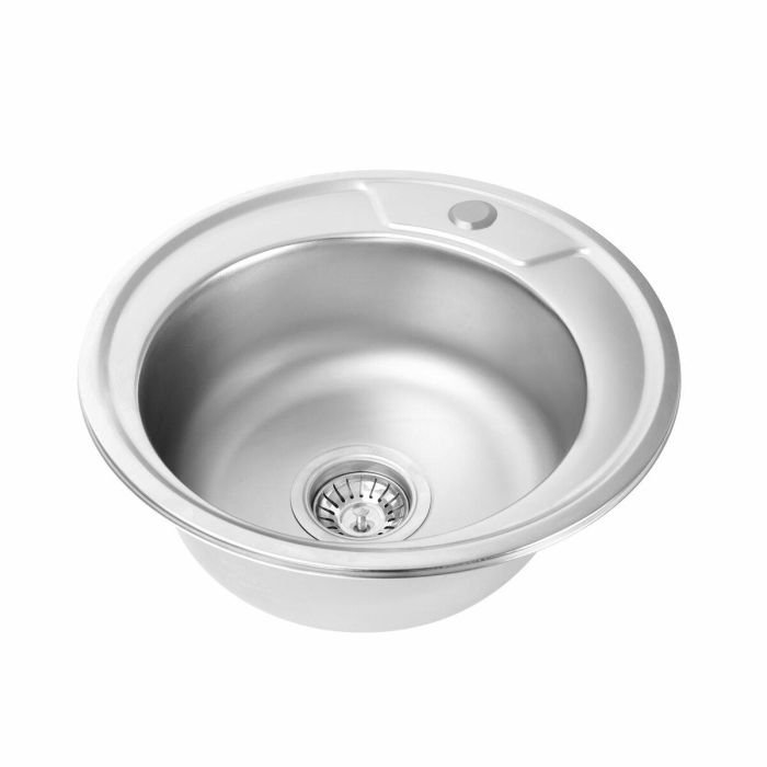 Кухонная мойка Рlatinum 450 из нержавеющей стали D=45 см, 0,6 мм, Круглая, Сатин (SP000019723)