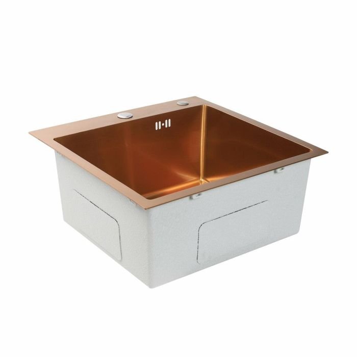 Кухонная мойка Platinum Handmade PVD из нержавеющей стали 3 мм, 50x50x22 см, Квадратная, Бронза (SP000032262)