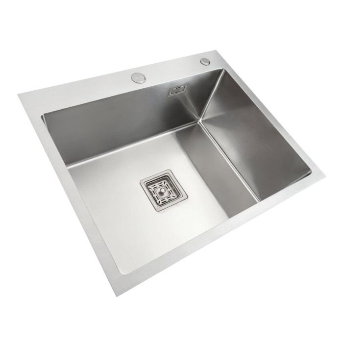 Кухонная мойка Platinum Handmade НSB из нержавеющей стали 3 мм, 60x50x23 см, Прямоугольная (SP000037018)