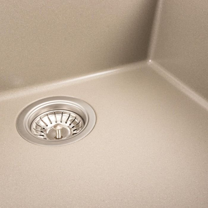 Гранітна мийка для кухні Platinum 5444 OASIS матовий Титан