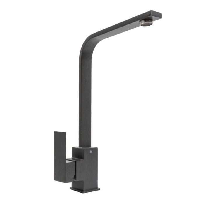 Смеситель кухонный Platinum 179 NES (3007) поворотный, однорычажный из нержавеющей стали, Морион (SP000041063)