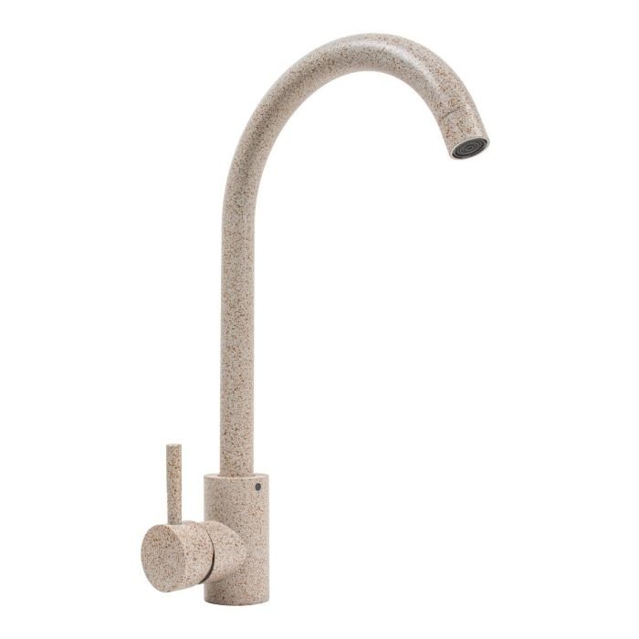 Смеситель кухонный Platinum 56 B NESP (3008 А) поворотный, однорычажный из нержавеющей стали, Сафари