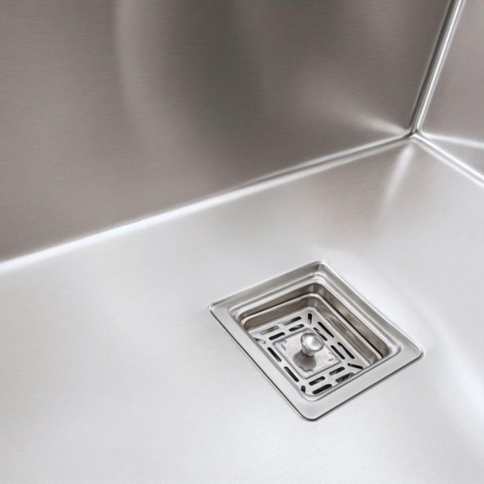 Мойка нержавеющая platinum handmade 58*43b hsb (квадратный сифон 3,0/1,0)