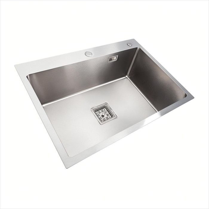 Кухонная мойка Platinum Handmade HSB из нержавеющей стали 3 мм, 70x50x23 см, Прямоугольная (SP000037022)