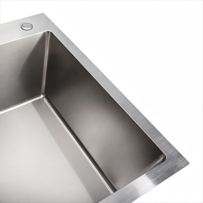 Кухонная мойка Platinum Handmade HSB из нержавеющей стали 3 мм, 70x50x23 см, Прямоугольная (SP000037022)