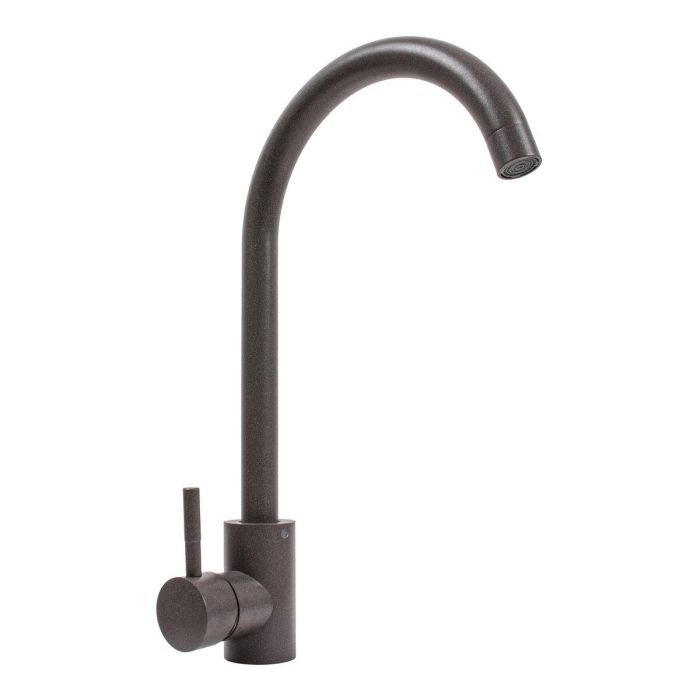 Смеситель кухонный Platinum 56 B NESP (3008 А) поворотный, однорычажный из нержавеющей стали, Гренадин