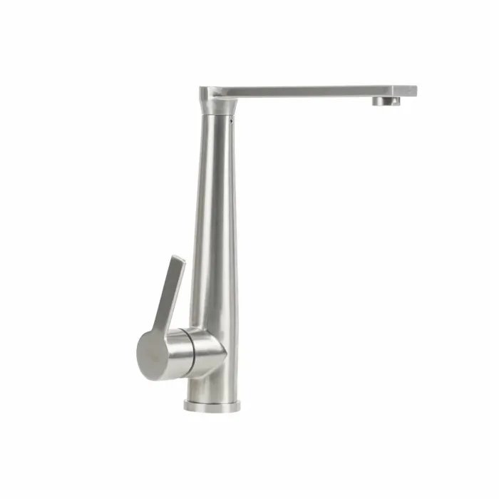 Смеситель кухонный Platinum 162 NES поворотный, однорычажный из нержавеющей стали, Серый (000034782)