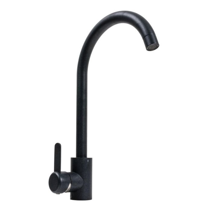 Смеситель кухонный Platinum 7990 NEST поворотный, однорычажный из нержавеющей стали, Антрацит (SP000039112)