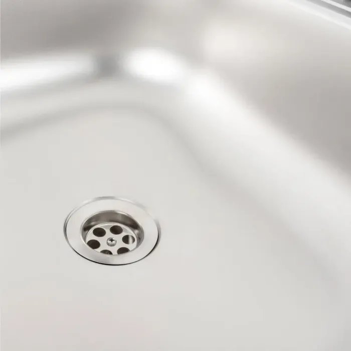 Кухонная мойка Рlatinum 6060 L из нержавеющей стали 0,5 мм, 60x60 см, Квадратная (000000401)