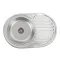 Кухонная мойка Platinum ДЕКОР 7750 из нержавеющей стали 0,6 мм, 77x50 см, Овальная (000009229)