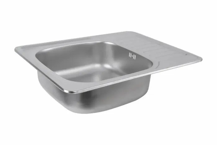 Кухонная мойка Рlatinum 6550 из нержавеющей стали 0,8 мм, 65x50 см, Прямоугольная, Сатин (000018188)