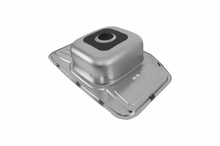 Кухонная мойка Platinum 7851 из нержавеющей стали 0,8 мм, 78x51 см, Трапециевидная, Сатин (000016243)