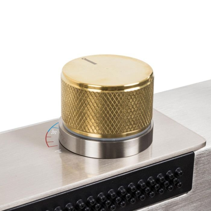 Кухонная мойка со смесителем Platinum Handmade "ВОДОСПАД" 75*45B PVD из нержавеющей стали, 78x45x21 см, Сатин