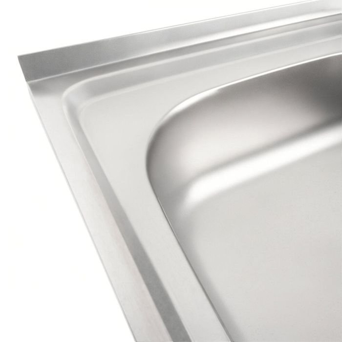 Кухонная мойка Рlatinum 6050 L из нержавеющей стали 0,5 мм, 60x50 см, Прямоугольная, Сатин (SP000009780)