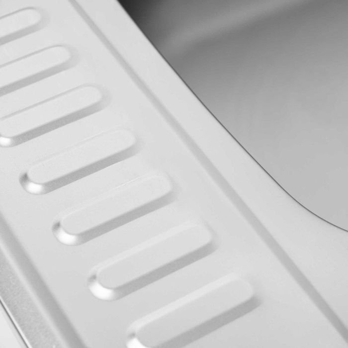 Кухонная мойка Рlatinum 6050 R из нержавеющей стали 0,5 мм, 60x50 см, Прямоугольная, Сатин (SP000009781)