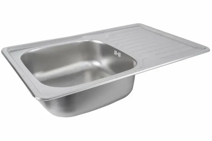 Кухонная мойка Рlatinum 7850 из нержавеющей стали 0,8 мм, 78x50 см, Прямоугольная, Сатин (000019083)