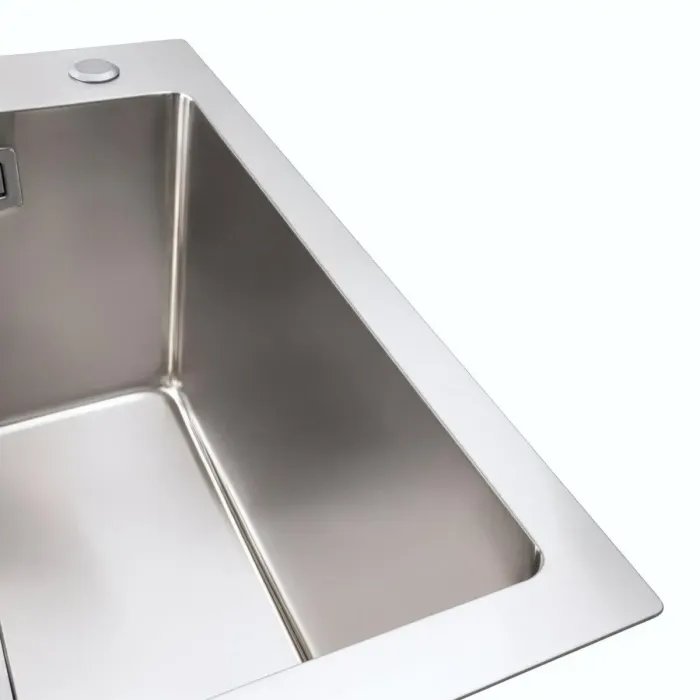 Кухонная мойка Platinum Handmade НSB из нержавеющей стали 3 мм, 50x45x23 см, Прямоугольная (000037016)
