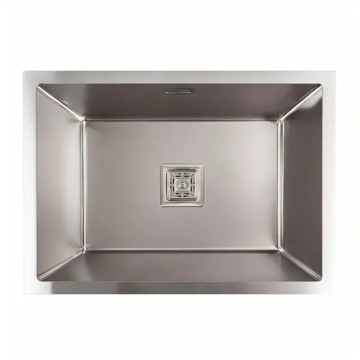 Кухонная мойка Platinum Handmade НSB из нержавеющей стали 3 мм, 58x43x22 см, Прямоугольная (000037024)