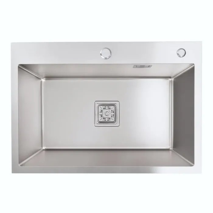 Кухонная мойка Platinum Handmade НSB из нержавеющей стали 3 мм, 65x45x23 см, Прямоугольная (000037020)