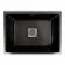 Кухонная мойка Platinum Handmade PVD из нержавеющей стали 3 мм, 58x43x22 см, Прямоугольная, Черная (000037025)