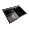 Кухонная мойка Platinum Handmade PVD HSB из нержавеющей стали 3 мм, 65x45x23 см, Прямоугольная, Черная
