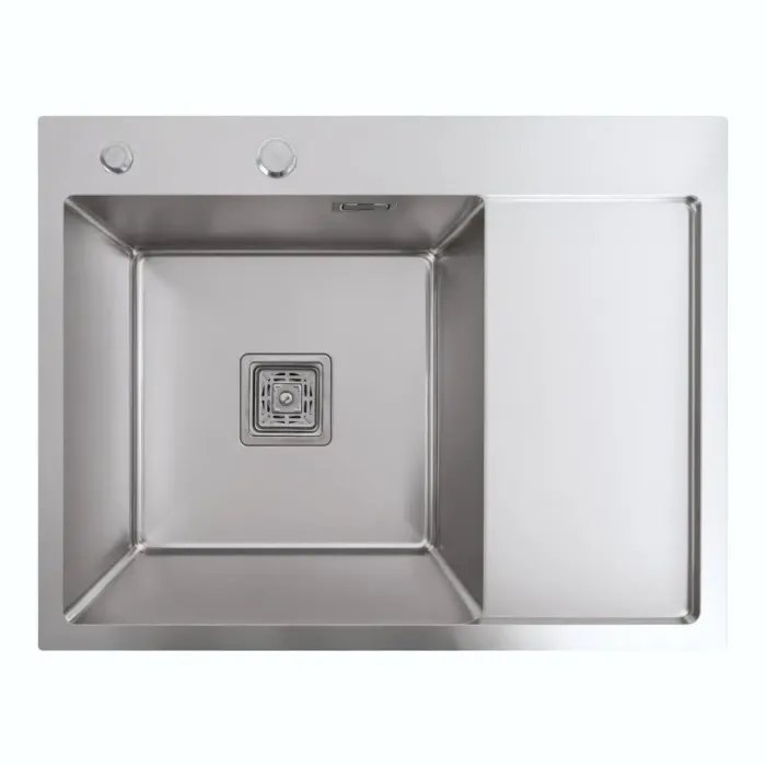 Кухонная мойка Platinum Handmade PVD L из нержавеющей стали 3 мм, 65x50x23 см, Прямоугольная (000037029)