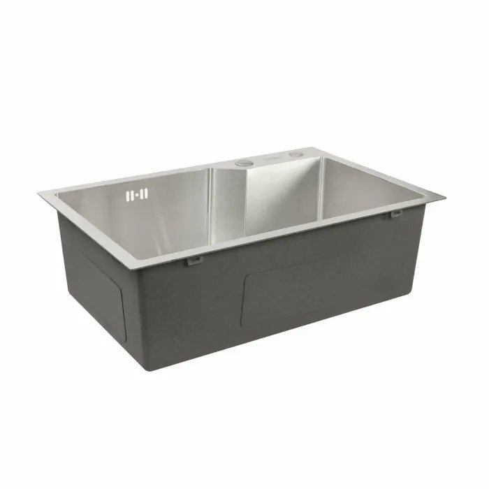 Кухонная мойка Platinum Handmade из нержавеющей стали 3 мм, 65x43x22 см, Прямоугольная (000032518)