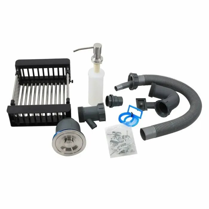 Кухонная мойка Platinum Handmade из нержавеющей стали 3 мм, 58x43x22 см, Прямоугольная (000032263)