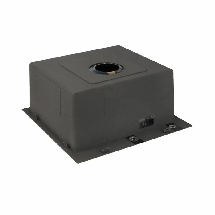 Кухонная мойка Platinum Handmade PVD из нержавеющей стали 3 мм, 50x50x22 см, Квадратная, Черная (000032261)