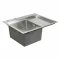 Кухонная мойка Platinum Handmade L из нержавеющей стали 3 мм, 58x48x22 см, Прямоугольная (000032276)