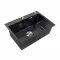 Кухонная мойка Platinum Handmade PVD из нержавеющей стали 3 мм, 65x45x23 см, Прямоугольная, Черная (000032270)