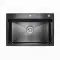 Кухонная мойка Platinum Handmade PVD из нержавеющей стали 3 мм, 65x45x23 см, Прямоугольная, Черная (000032270)
