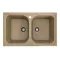Кухонная мойка Platinum 7950 Equatoria гранитная глянцевая с креплением, 79x50 см, Бежевый (000035781)