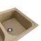 Кухонная мойка Platinum 7950 Equatoria гранитная глянцевая с креплением, 79x50 см, Бежевый (000035781)