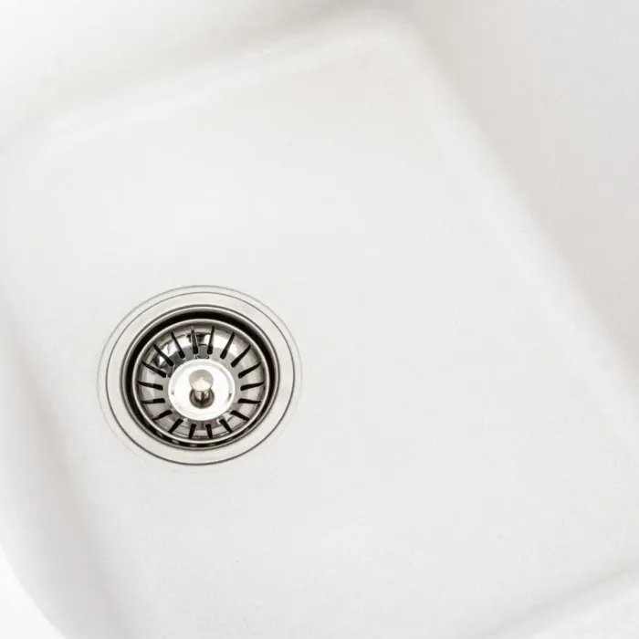 Кухонная мойка Platinum 7950 Equatoria гранитная глянцевая с креплением, 79x50 см, Белоснежная (000035783)