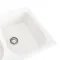 Кухонная мойка Platinum 7950 Equatoria гранитная глянцевая с креплением, 79x50 см, Белоснежная (000035783)