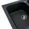 Кухонная мойка Platinum 7950 Equatoria гранитная глянцевая с креплением, 79x50 см, Графит (000035784)