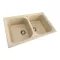 Кухонная мойка Platinum 7950 Equatoria гранитная глянцевая с креплением, 79x50 см, Песок (000035793)
